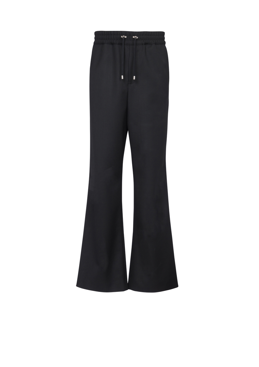 Wool pyjama pants, black, hi-res