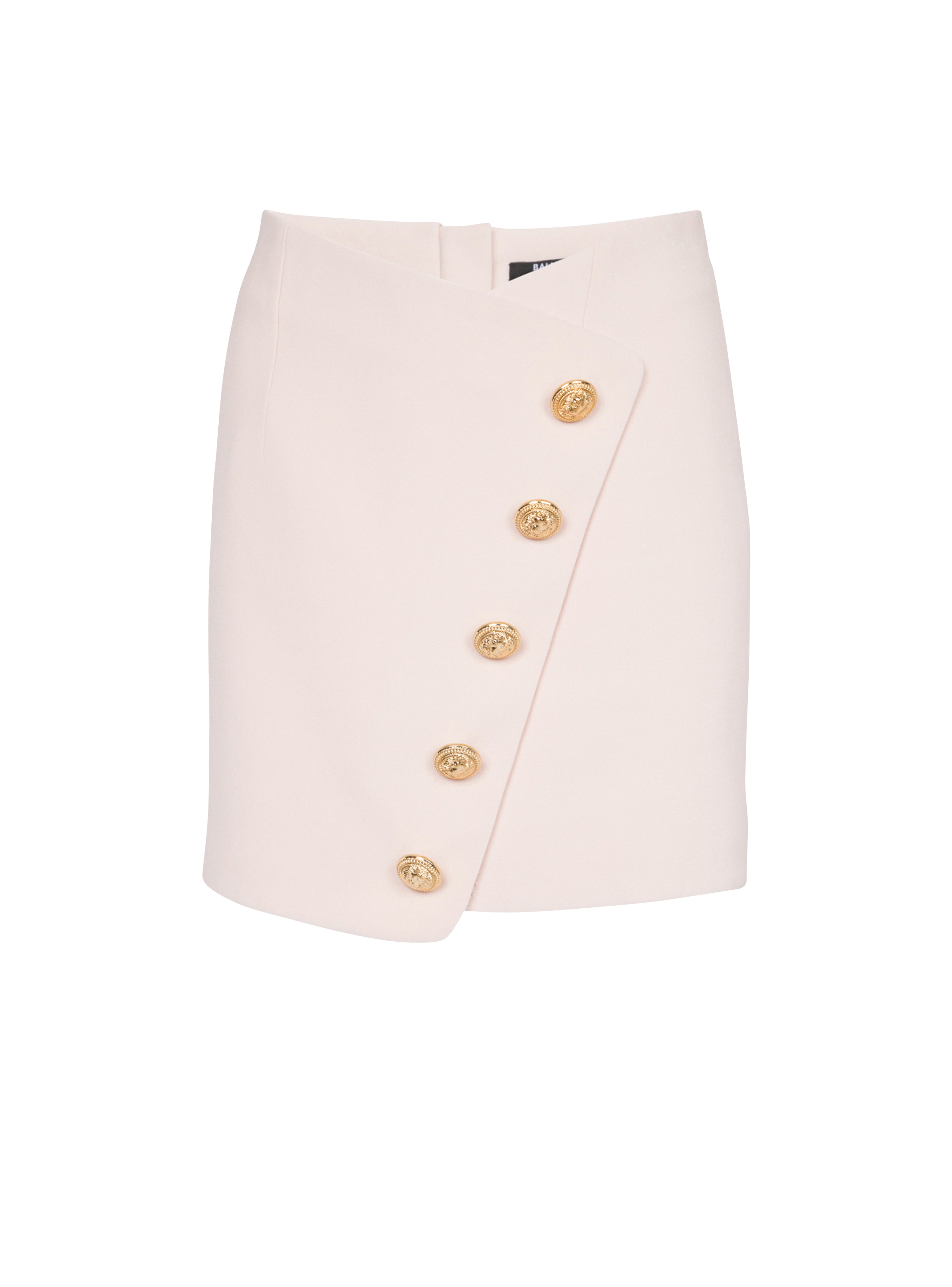 Short crêpe skirt, pink